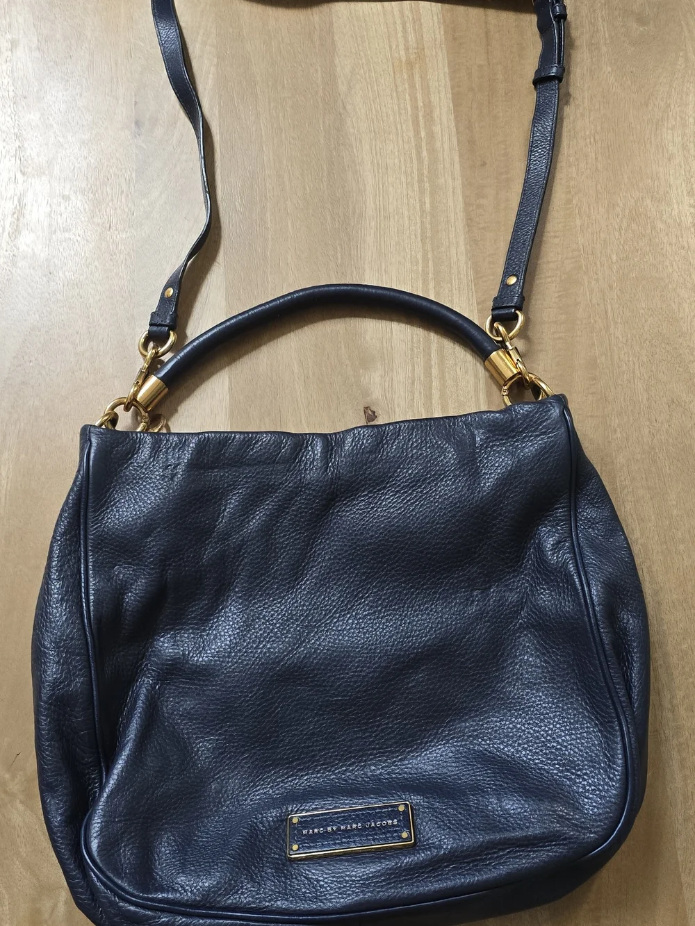 Marc by Marc Jacobs Black Leather Hobo Tote